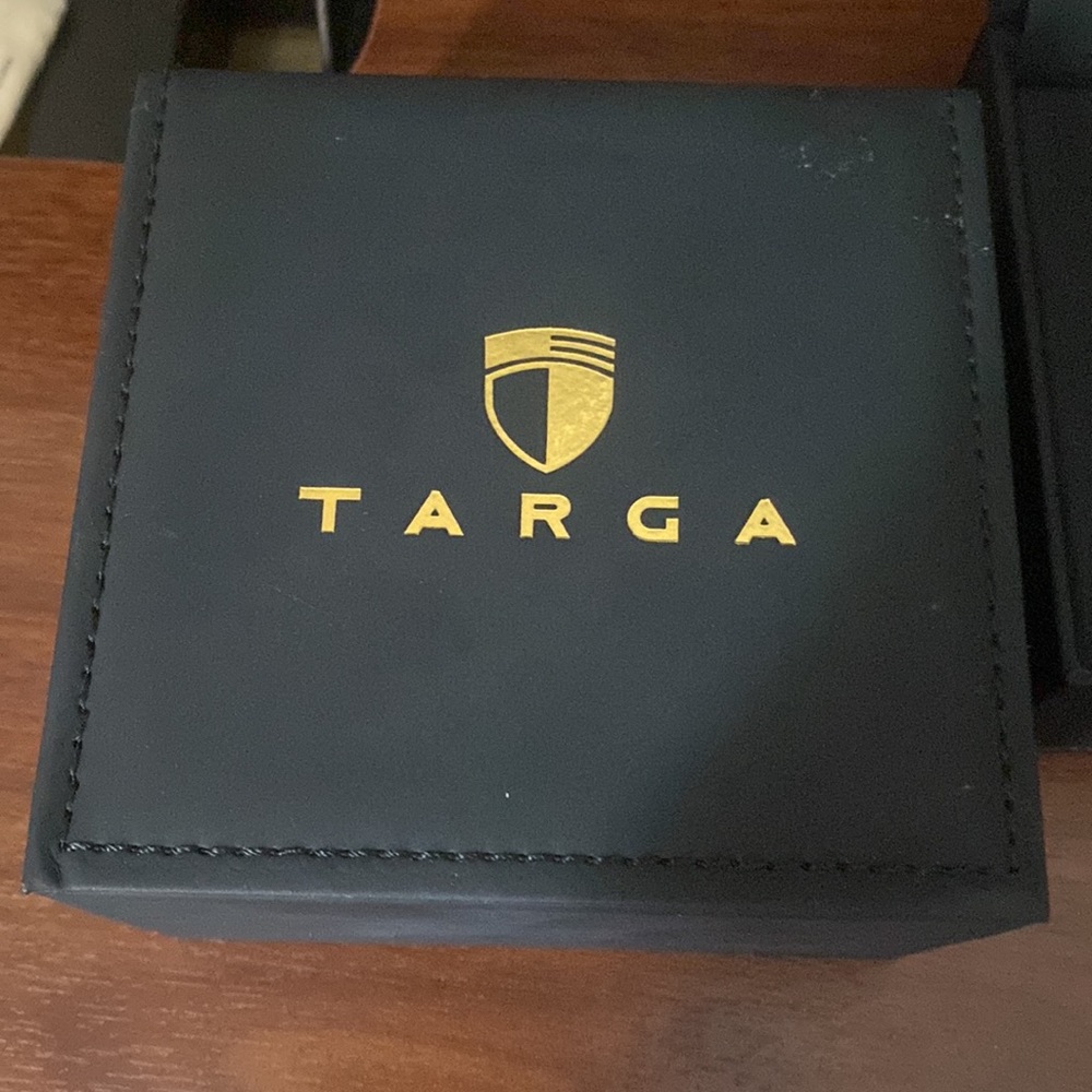 TARGA DW Chronograph TA014311 Black Dial Men's Quartz Wrist Watch Leather Band - Picture 2 of 3